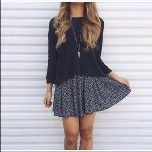 Brandy Melville Floral Mini Skirt